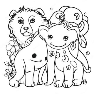 Vibrant Prismacolor Animals Coloring Page 71274-57113