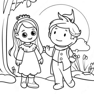 Enchanting Just Add Magic Characters Coloring Page 71284-57123