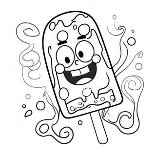 Spongebob Popsicle Coloring Page 71303-57143