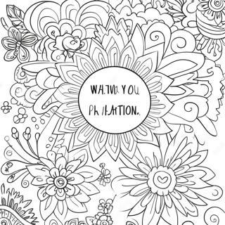 Positive Affirmations Coloring Pages