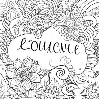 Uplifting Quotes Coloring Page 71324-57155