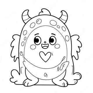 Love Monster Coloring Page 71353-57178