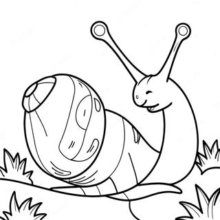 Cute Gary The Snail Coloring Page 7137-5806