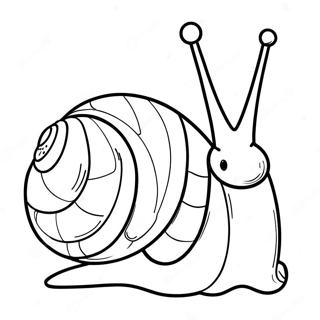 Cute Gary The Snail Coloring Page 7137-5807