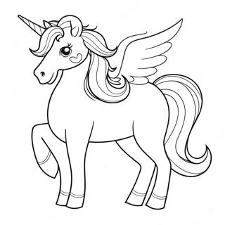 Unicorn Horse Coloring Page 71383-57203