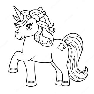 Sparkling Unicorn Horse Coloring Page 71384-57210