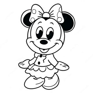 Minnie Bowtique Coloring Page 71393-57205