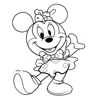 Minnie Bowtique Coloring Page 71393-57206