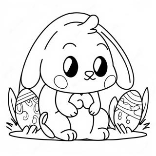 Cute Easter Among Us Crewmate Coloring Page 71424-57241