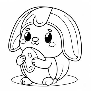 Cute Easter Among Us Crewmate Coloring Page 71424-57243