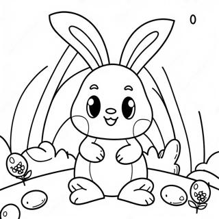 Cute Easter Among Us Crewmate Coloring Page 71424-57244