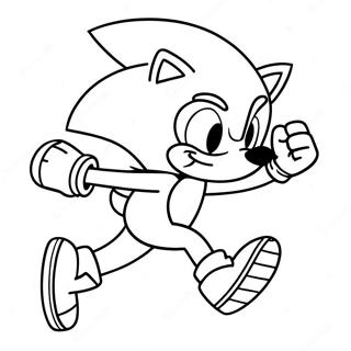 Sonic The Hedgehog Running Coloring Page 71434-57245