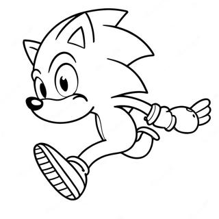 Sonic The Hedgehog Running Coloring Page 71434-57247