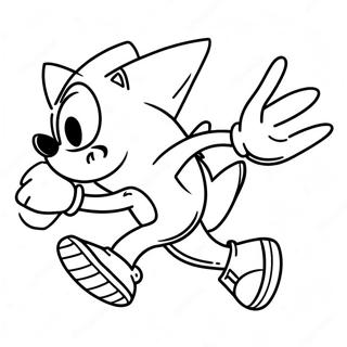 Sonic The Hedgehog Running Coloring Page 71434-57248