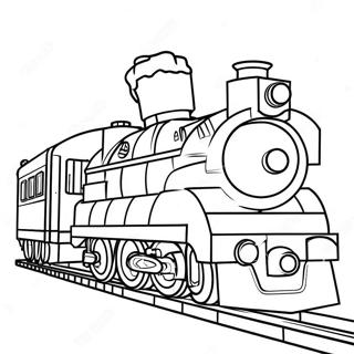 Lego Train Coloring Pages