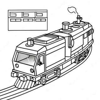 Lego Train Coloring Page 71443-57251