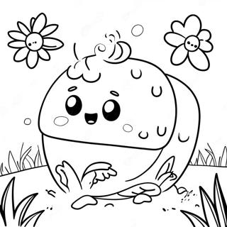 Cute Roly Poly In A Garden Coloring Page 71474-57277