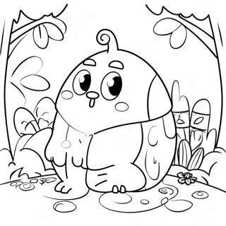 Cute Roly Poly In A Garden Coloring Page 71474-57278