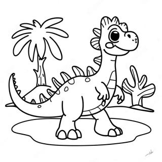 Colorful Gogo Dino Adventure Coloring Page 71484-57291