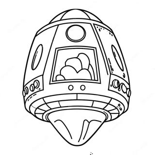 Spacex Dragon Capsule Coloring Page 71514-57311