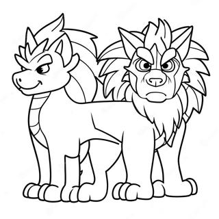 Zacian And Zamazenta Coloring Page 71563-57347