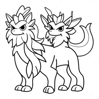 Zacian And Zamazenta Coloring Page 71563-57348