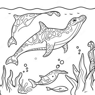 Mosasaurus Coloring Pages