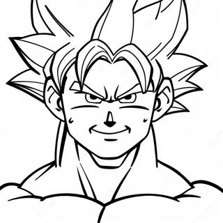 Goku In Action Coloring Page 71574-57357