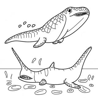 Mosasaurus Coloring Pages