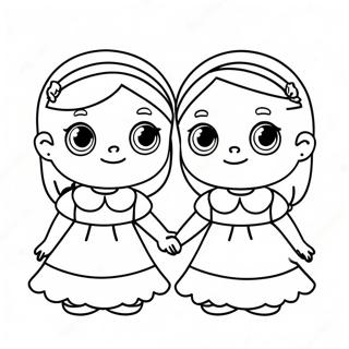 Cute Sisters Lol Coloring Page 71584-57362