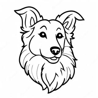 Collie Dog Coloring Page 71593-57367