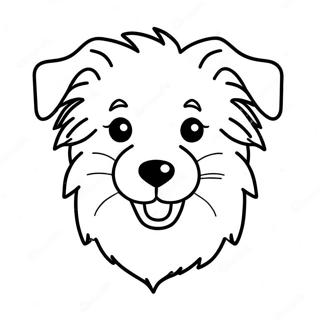 Playful Collie Puppy Coloring Page 71594-57369