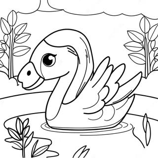 Swan Lake Coloring Pages