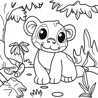 Jungle Camouflage Animals Coloring Page 71624-57394