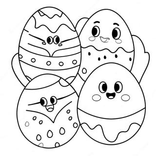 Cute Lol Easter Eggs Coloring Page 71634-57401