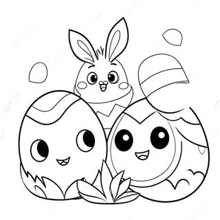 Cute Lol Easter Eggs Coloring Page 71634-57402