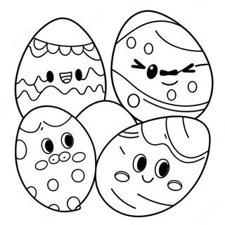 Cute Lol Easter Eggs Coloring Page 71634-57403