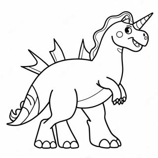 Unicorn Dinosaur Coloring Page 71643-57407