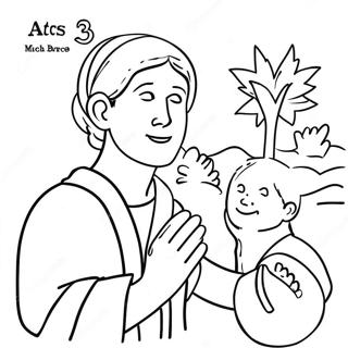 Acts 3 Miracle Healing Coloring Page 71653-57415