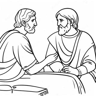 Acts 3 Peter And John Coloring Page 71654-57422