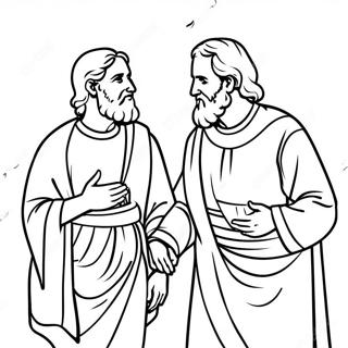 Acts 3 Peter And John Coloring Page 71654-57423