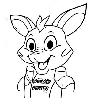 Charlotte Hornets Mascot Coloring Page 71664-57425