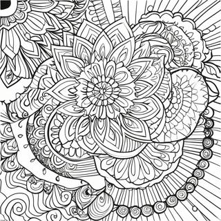 Unique Mandala Coloring Page 71673-57430