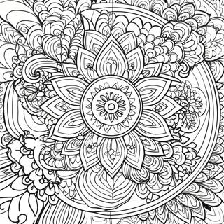 Unique Mandala Coloring Page 71673-57431