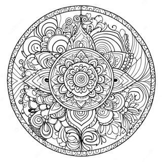 Unique Mandala Coloring Page 71673-57432