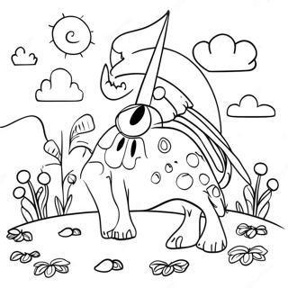 Whimsical Fantasy Scene Coloring Page 71674-57446