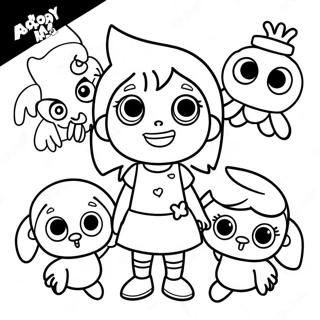 Abby Hatcher With Friends Coloring Page 7167-5831