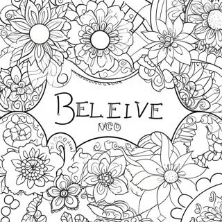 Believe In Yourself Motivational Quote Coloring Page 71713-57464