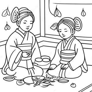 Hinamatsuri Coloring Pages