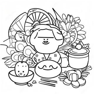 Hinamatsuri Festival Coloring Page 71723-57468